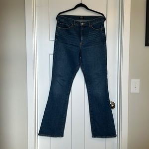 Express high rise boot cut jeans
